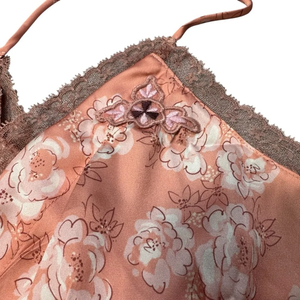 NWT New Free People Night Special Tangerine Combo Cami Top Size L